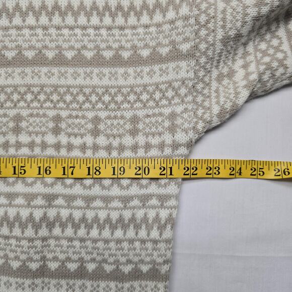 Vintage Tarazzia Sweater Medium Fair Isle Knit Pullover Crewneck Winter - Picture 9 of 10